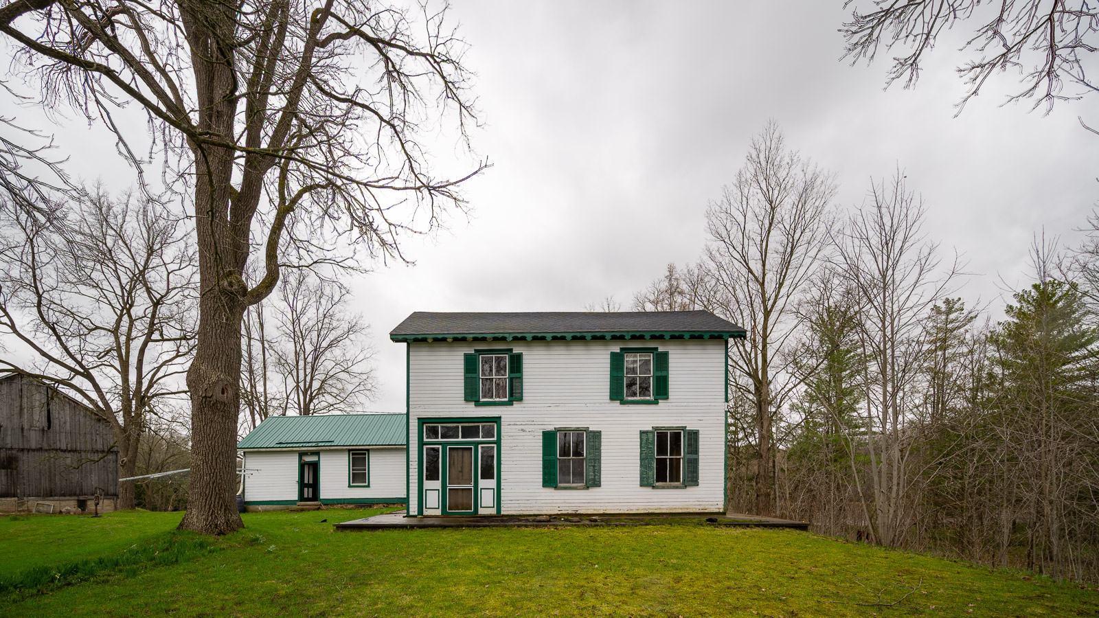 Inside The Historic Stark House Before Restoration in Paisley Ontario