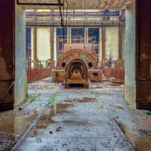 VERTICAL 8X10 Abandoned Power Plant Turbine
