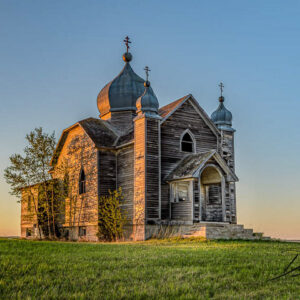Abandoned Saskatchewan Church at Sunrise